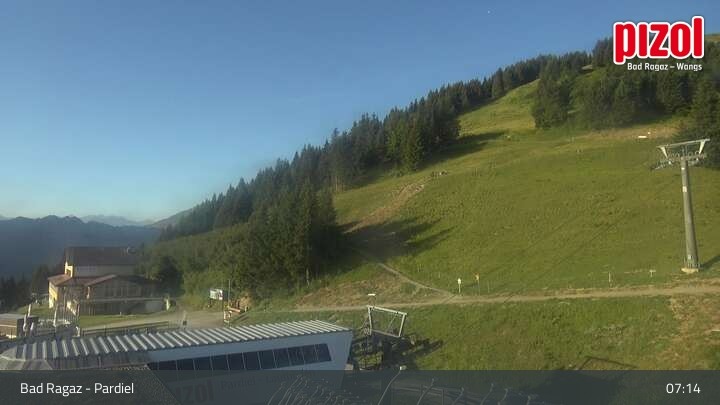 Archived image Webcam mountain "Pardiel", Bad Ragaz