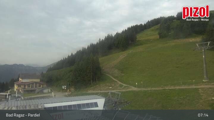 Archived image Webcam mountain "Pardiel", Bad Ragaz