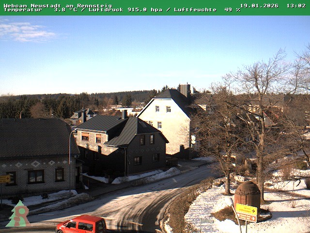 Archiv Foto Webcam Thüringer Wald: Neustadt am Rennsteig