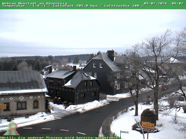 Archiv Foto Webcam Thüringer Wald: Neustadt am Rennsteig