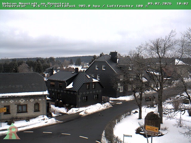 Archiv Foto Webcam Thüringer Wald: Neustadt am Rennsteig