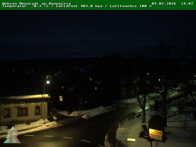 Archiv Foto Webcam Thüringer Wald: Neustadt am Rennsteig