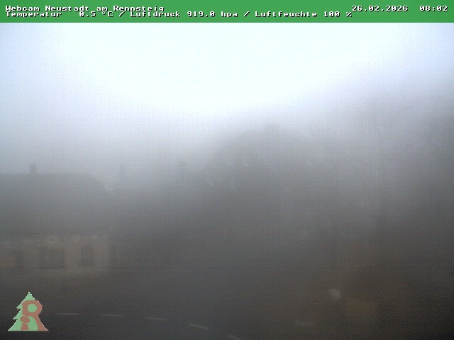 Archived image Webcam Thuringian Forest: Neustadt am Rennsteig