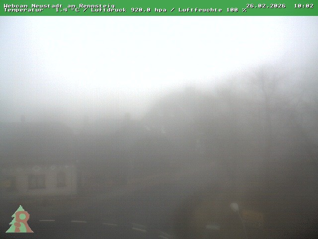 Archived image Webcam Thuringian Forest: Neustadt am Rennsteig