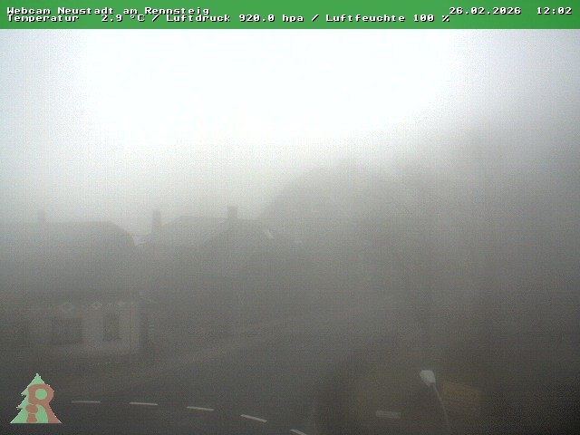 Archived image Webcam Thuringian Forest: Neustadt am Rennsteig