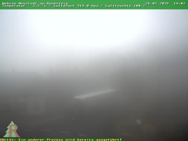Archived image Webcam Thuringian Forest: Neustadt am Rennsteig