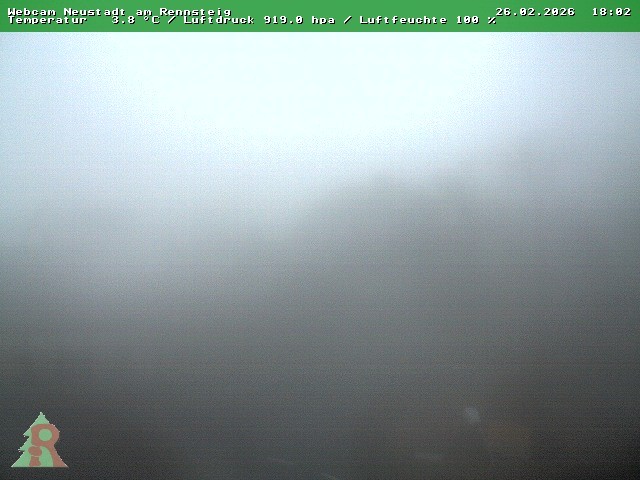 Archived image Webcam Thuringian Forest: Neustadt am Rennsteig