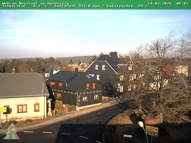Archived image Webcam Thuringian Forest: Neustadt am Rennsteig