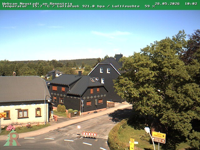 Archived image Webcam Thuringian Forest: Neustadt am Rennsteig