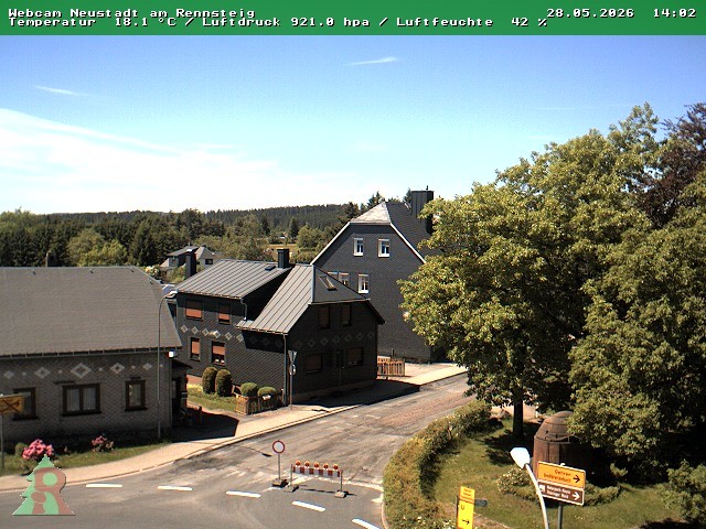 Archived image Webcam Thuringian Forest: Neustadt am Rennsteig