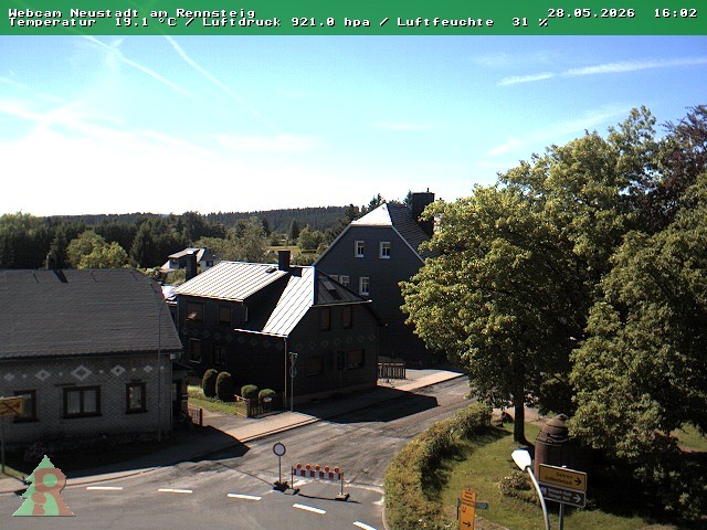 Archived image Webcam Thuringian Forest: Neustadt am Rennsteig