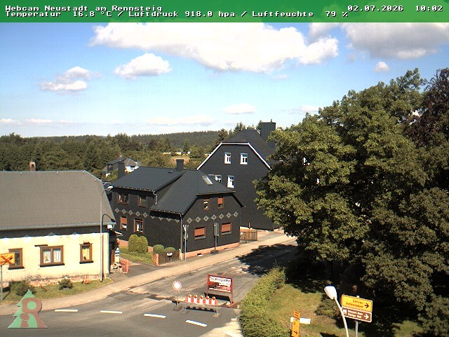 Archiv Foto Webcam Thüringer Wald: Neustadt am Rennsteig