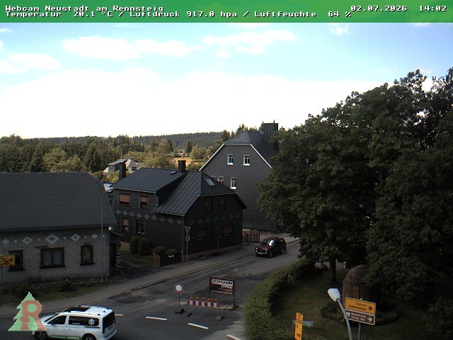 Archiv Foto Webcam Thüringer Wald: Neustadt am Rennsteig