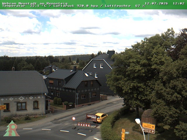 Archiv Foto Webcam Thüringer Wald: Neustadt am Rennsteig