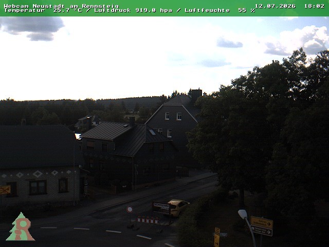 Archiv Foto Webcam Thüringer Wald: Neustadt am Rennsteig