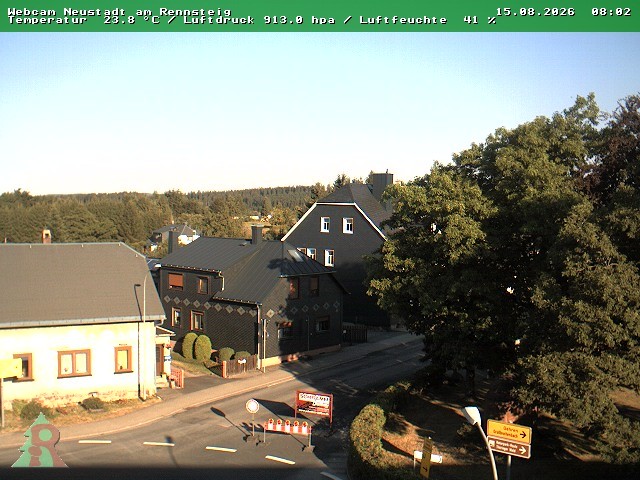 Archived image Webcam Thuringian Forest: Neustadt am Rennsteig