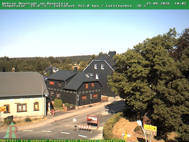 Archived image Webcam Thuringian Forest: Neustadt am Rennsteig