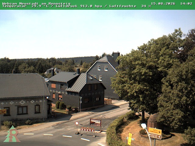 Archived image Webcam Thuringian Forest: Neustadt am Rennsteig