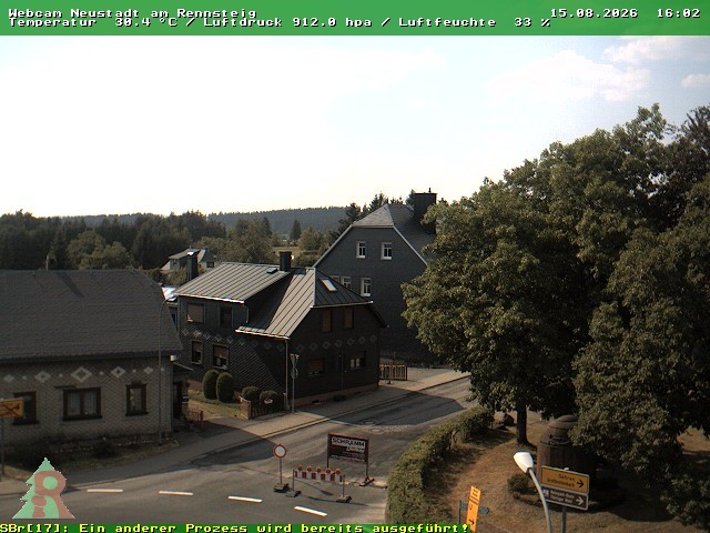 Archived image Webcam Thuringian Forest: Neustadt am Rennsteig