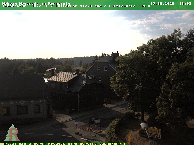 Archived image Webcam Thuringian Forest: Neustadt am Rennsteig