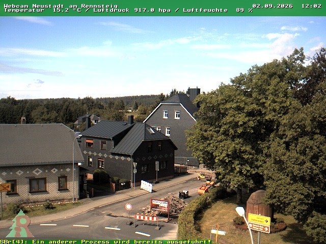 Archiv Foto Webcam Thüringer Wald: Neustadt am Rennsteig