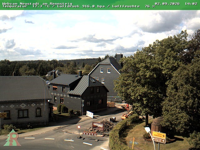 Archiv Foto Webcam Thüringer Wald: Neustadt am Rennsteig