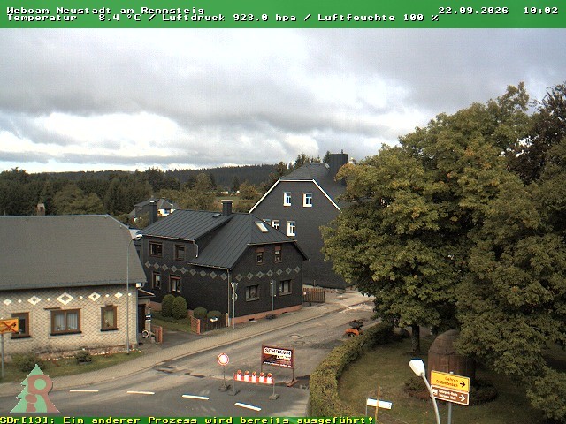 Archiv Foto Webcam Thüringer Wald: Neustadt am Rennsteig