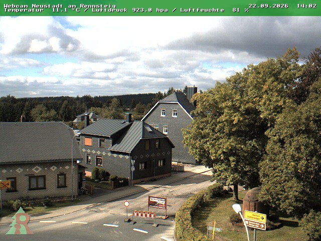 Archiv Foto Webcam Thüringer Wald: Neustadt am Rennsteig
