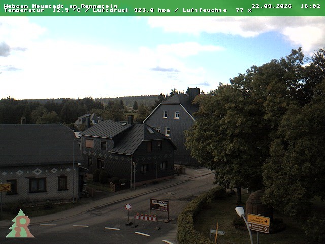 Archiv Foto Webcam Thüringer Wald: Neustadt am Rennsteig