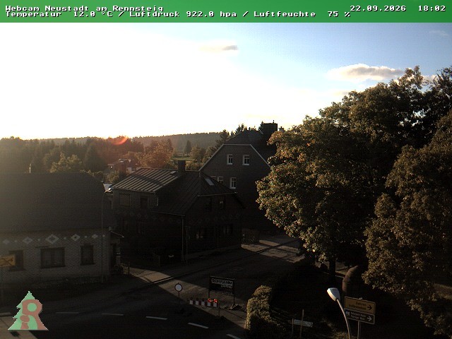 Archiv Foto Webcam Thüringer Wald: Neustadt am Rennsteig