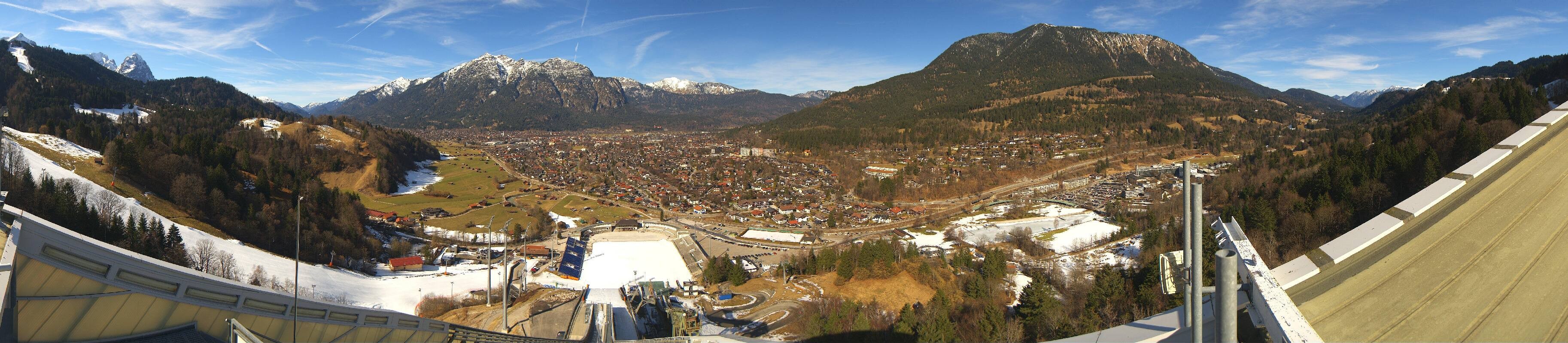 Archived image Webcam Garmisch-Partenkirchen Olympia Hill