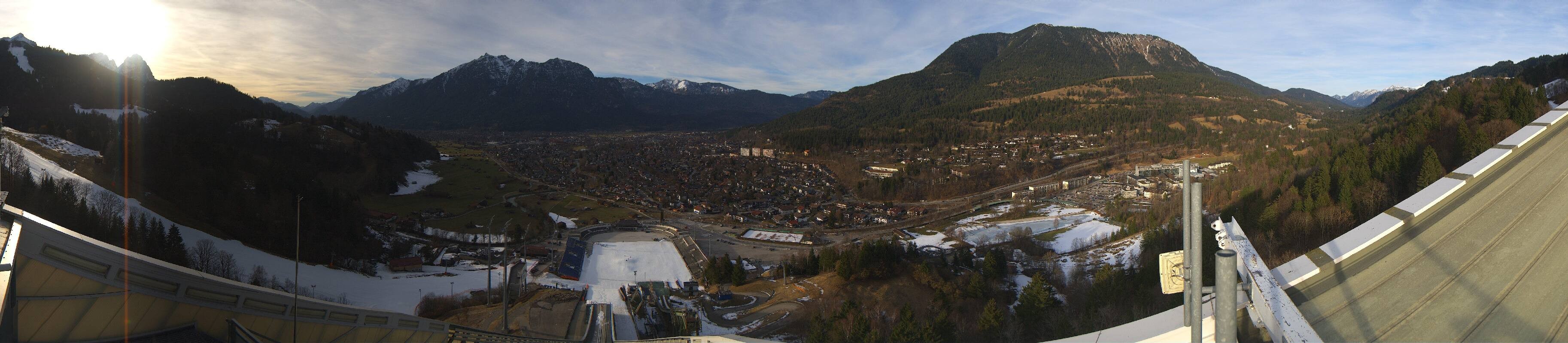 Archived image Webcam Garmisch-Partenkirchen Olympia Hill
