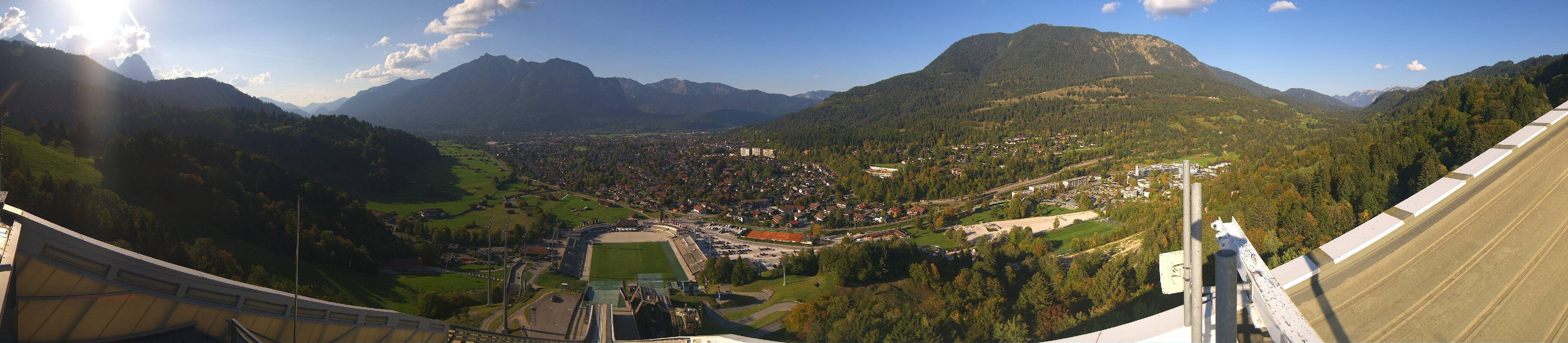 Archived image Webcam Garmisch-Partenkirchen Olympia Hill