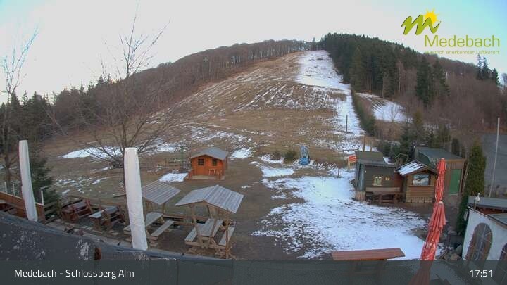 Archived image Webcam Medebach: View Schlossberg Alm
