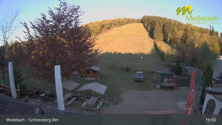 Archived image Webcam Medebach: View Schlossberg Alm