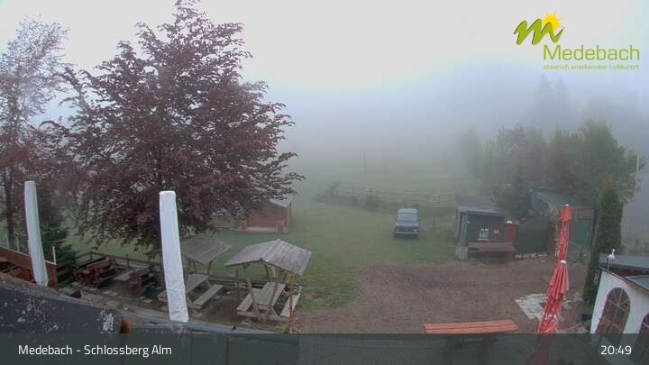 Archived image Webcam Medebach: View Schlossberg Alm