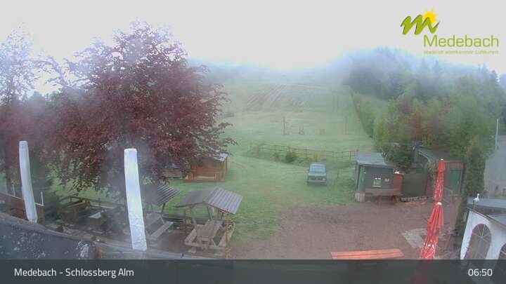 Archived image Webcam Medebach: View Schlossberg Alm