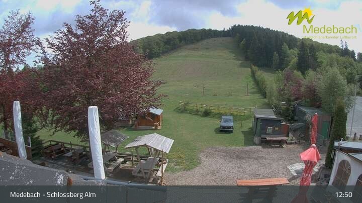 Archived image Webcam Medebach: View Schlossberg Alm