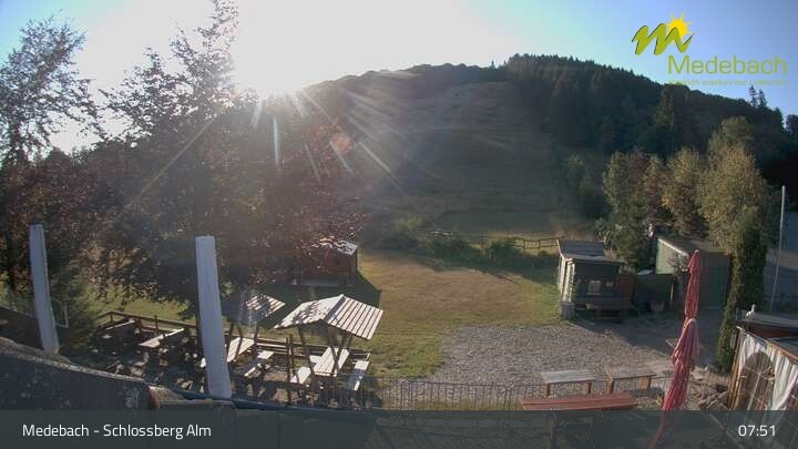 Archived image Webcam Medebach: View Schlossberg Alm