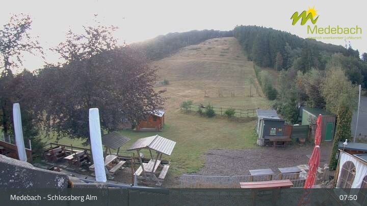 Archived image Webcam Medebach: View Schlossberg Alm