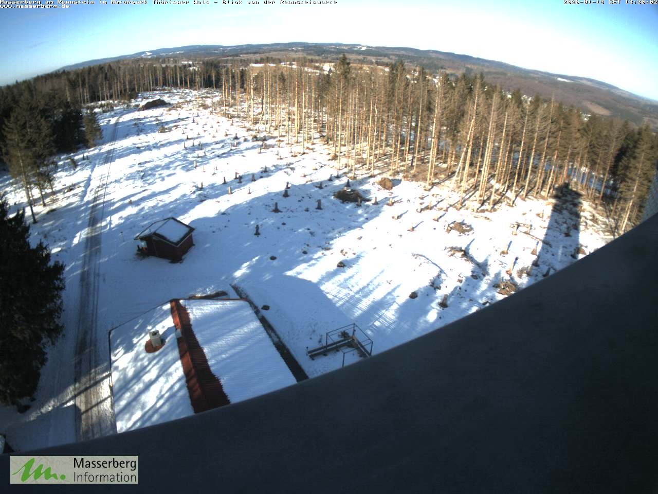 Archived image Webcam Rennsteigwarte (Thuringian Forest)