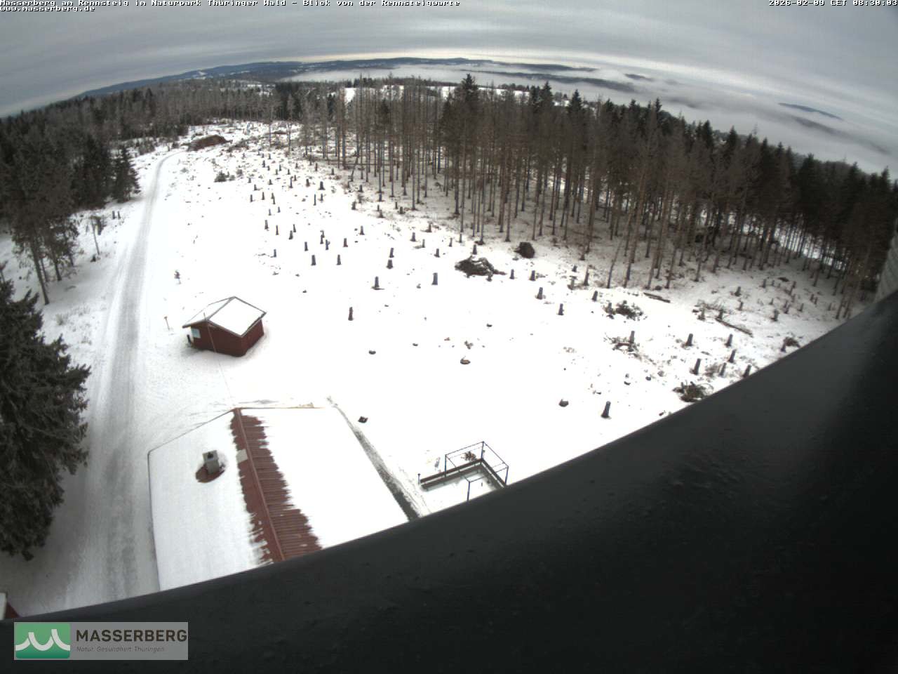 Archiv Foto Webcam Rennsteigwarte im Thüringer Wald