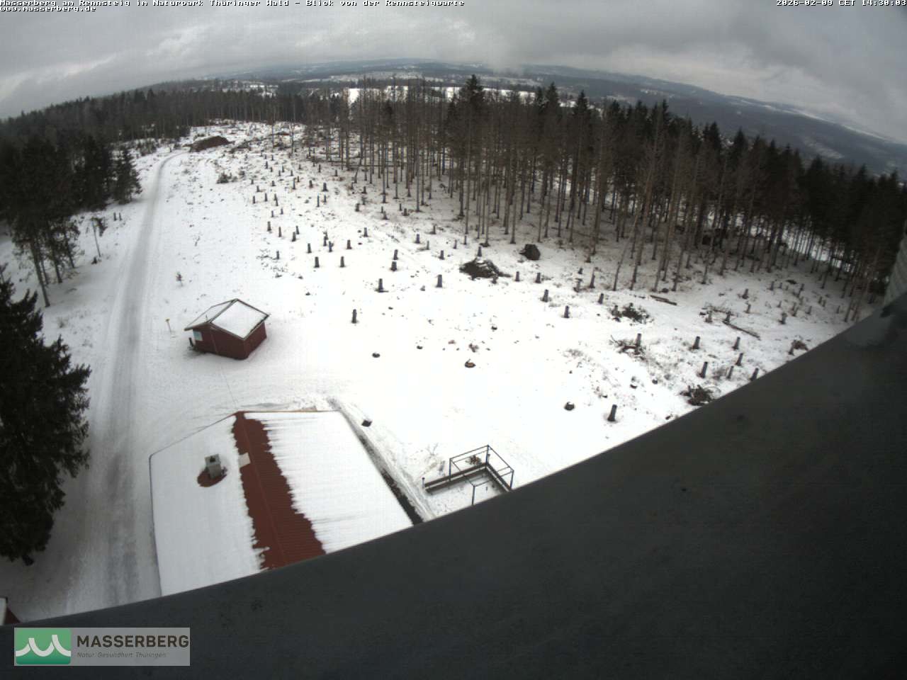 Archiv Foto Webcam Rennsteigwarte im Thüringer Wald
