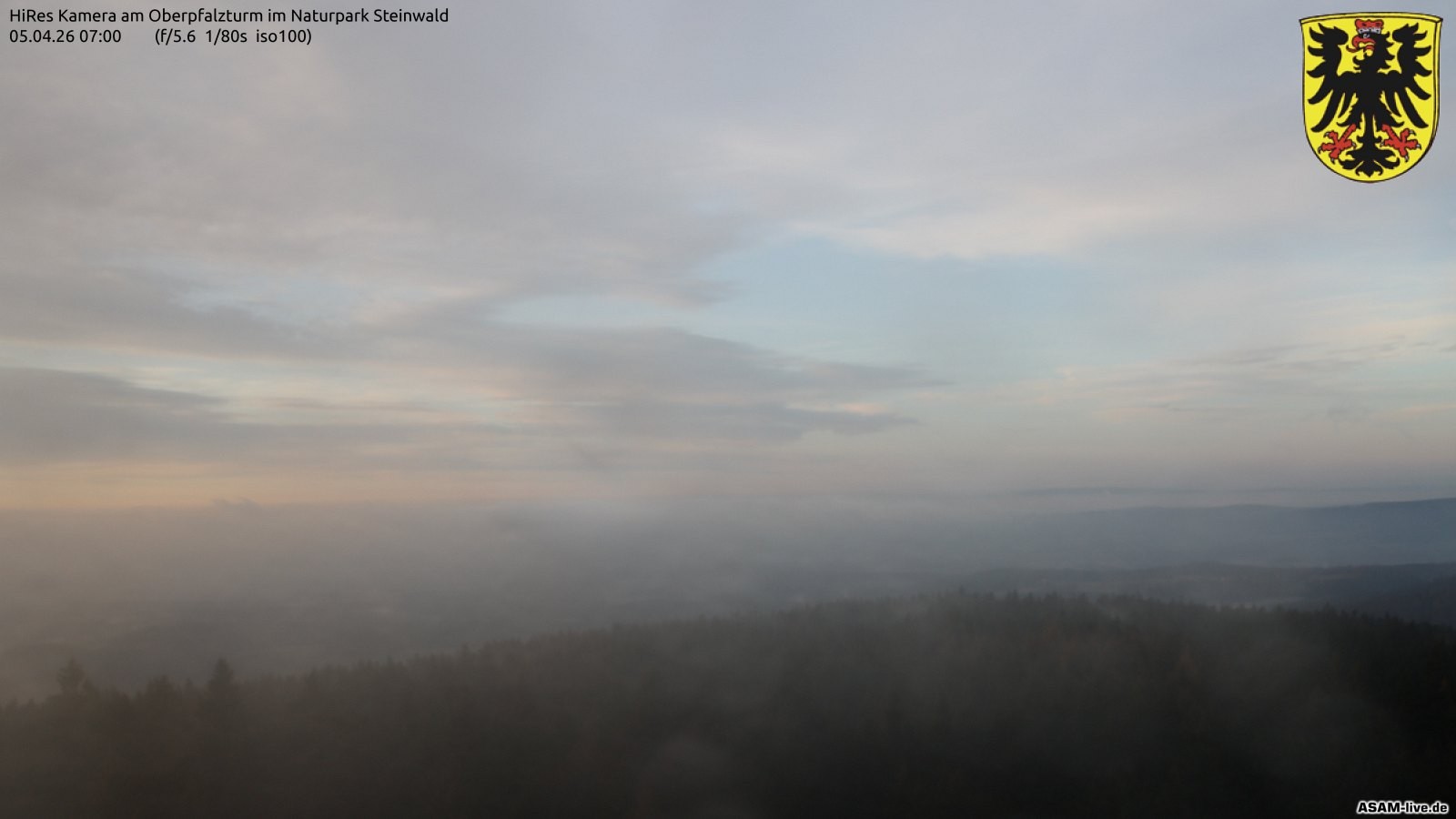 Archived image Webcam Fichtel Mountains: Erbendorf