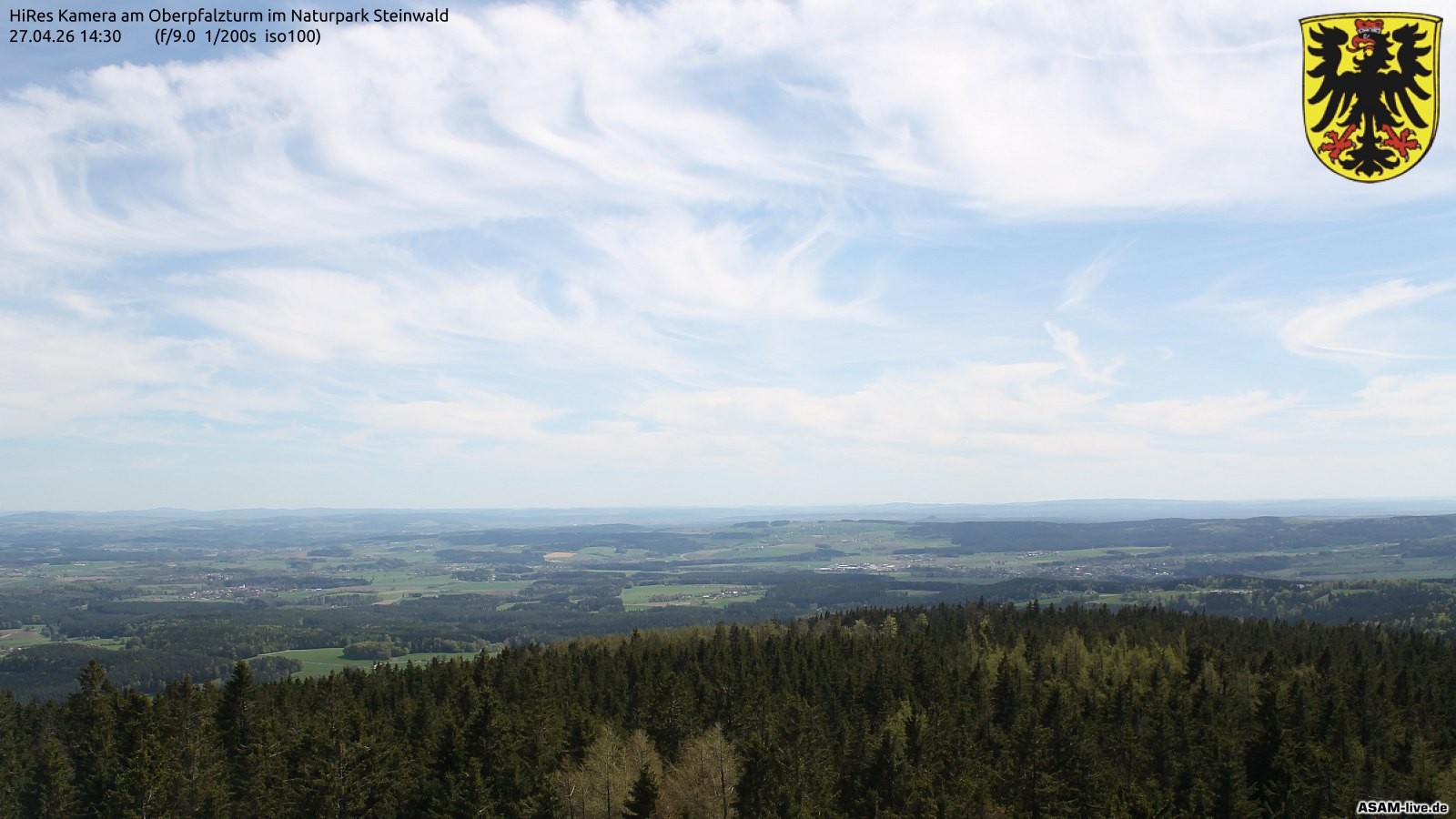 Archiv Foto Webcam Erbendorf im Fichtelgebirge