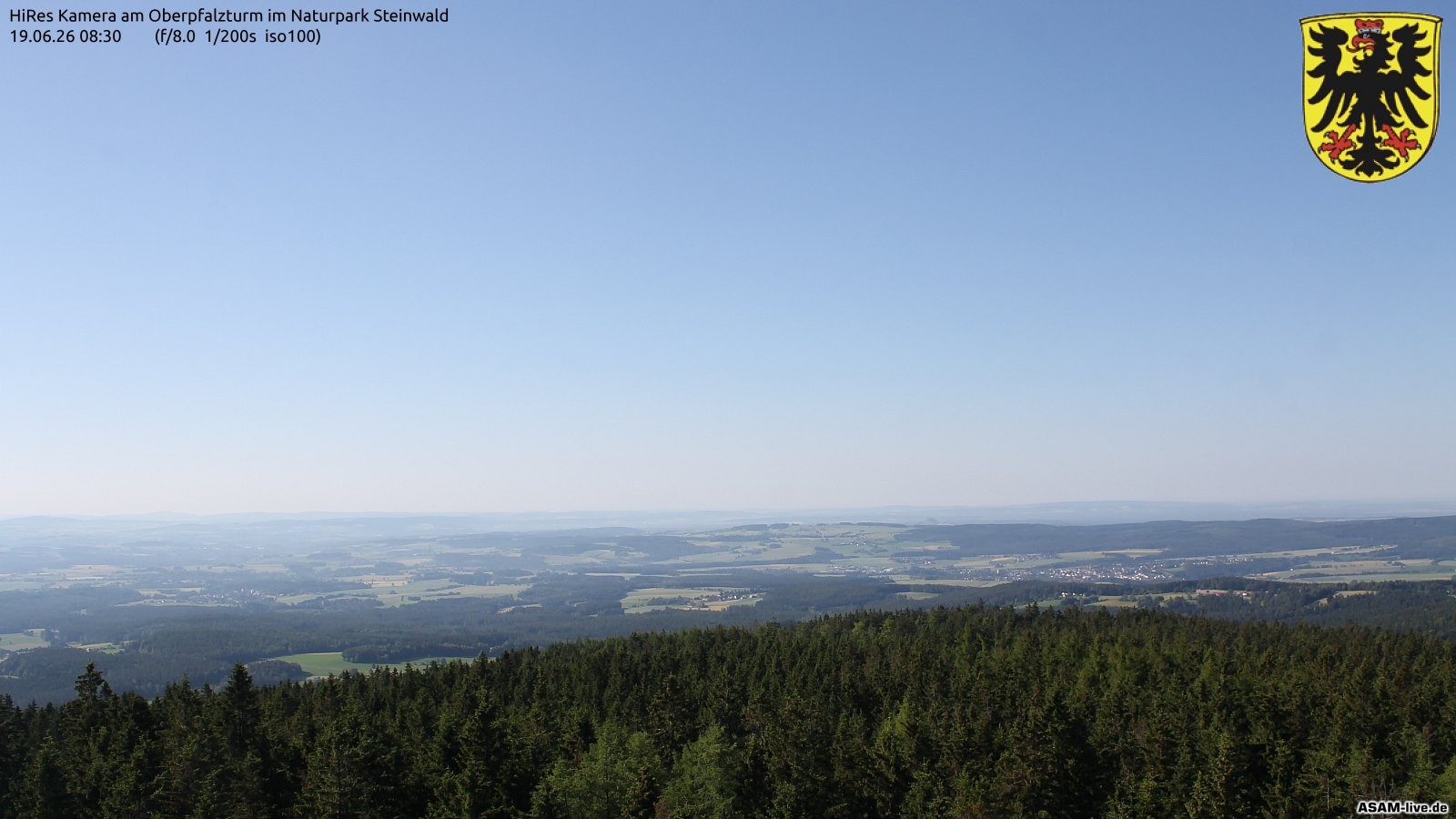 Archived image Webcam Fichtel Mountains: Erbendorf