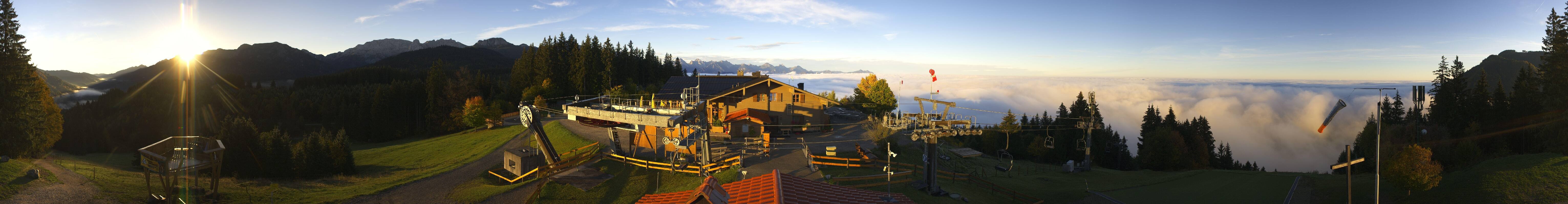 Archived image Webcam Top station of the Buchenbergbahn