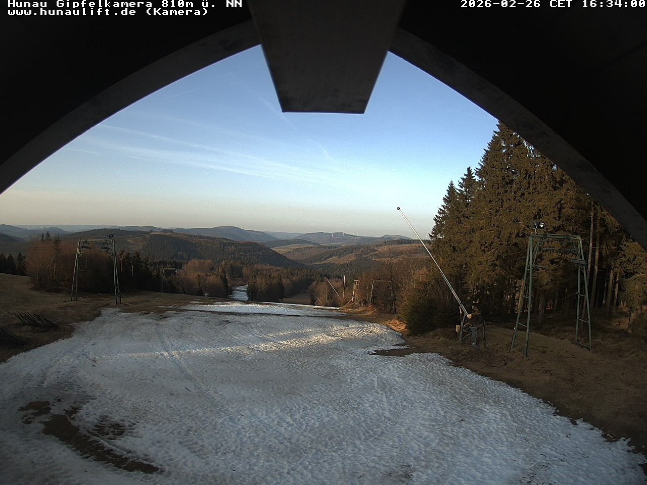 Archived image Webcam Hunaulift (Sauerland)