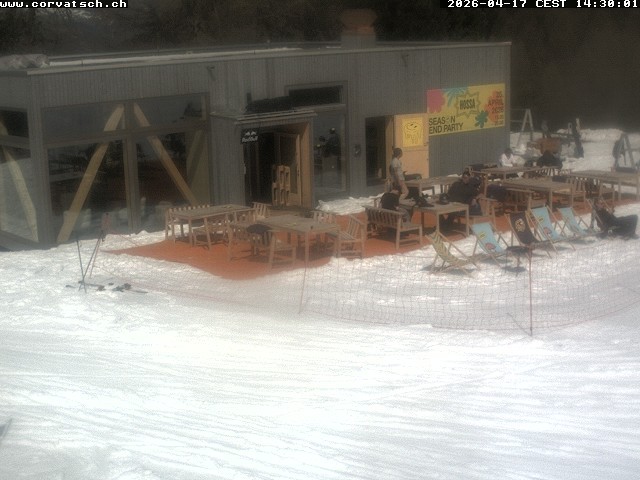 Archiv Foto Webcam Die Hossa Bar am Corvatsch