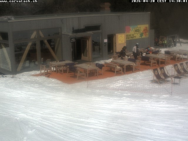Archiv Foto Webcam Die Hossa Bar am Corvatsch